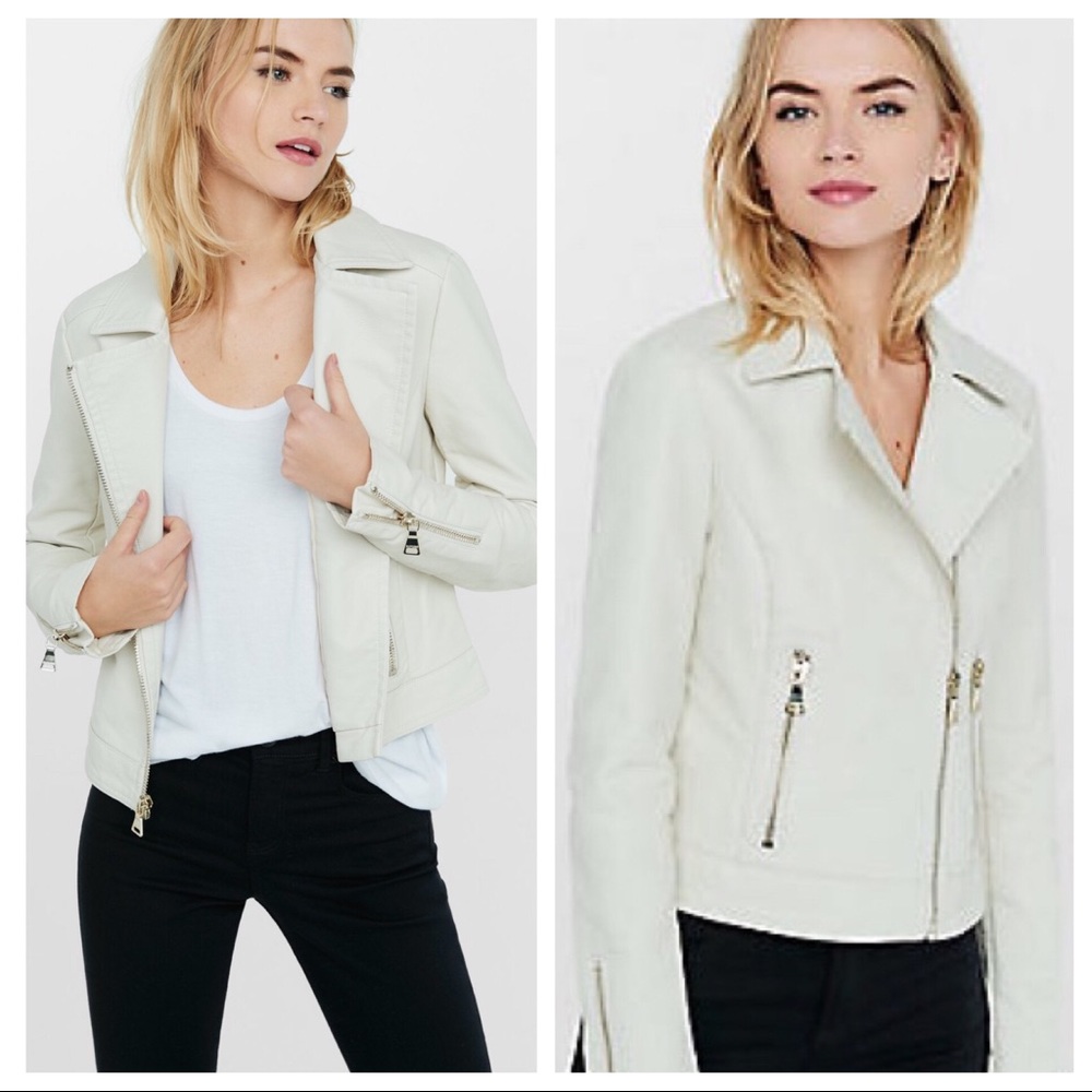 Express Faux Leather Moto Jacket - EUC!!